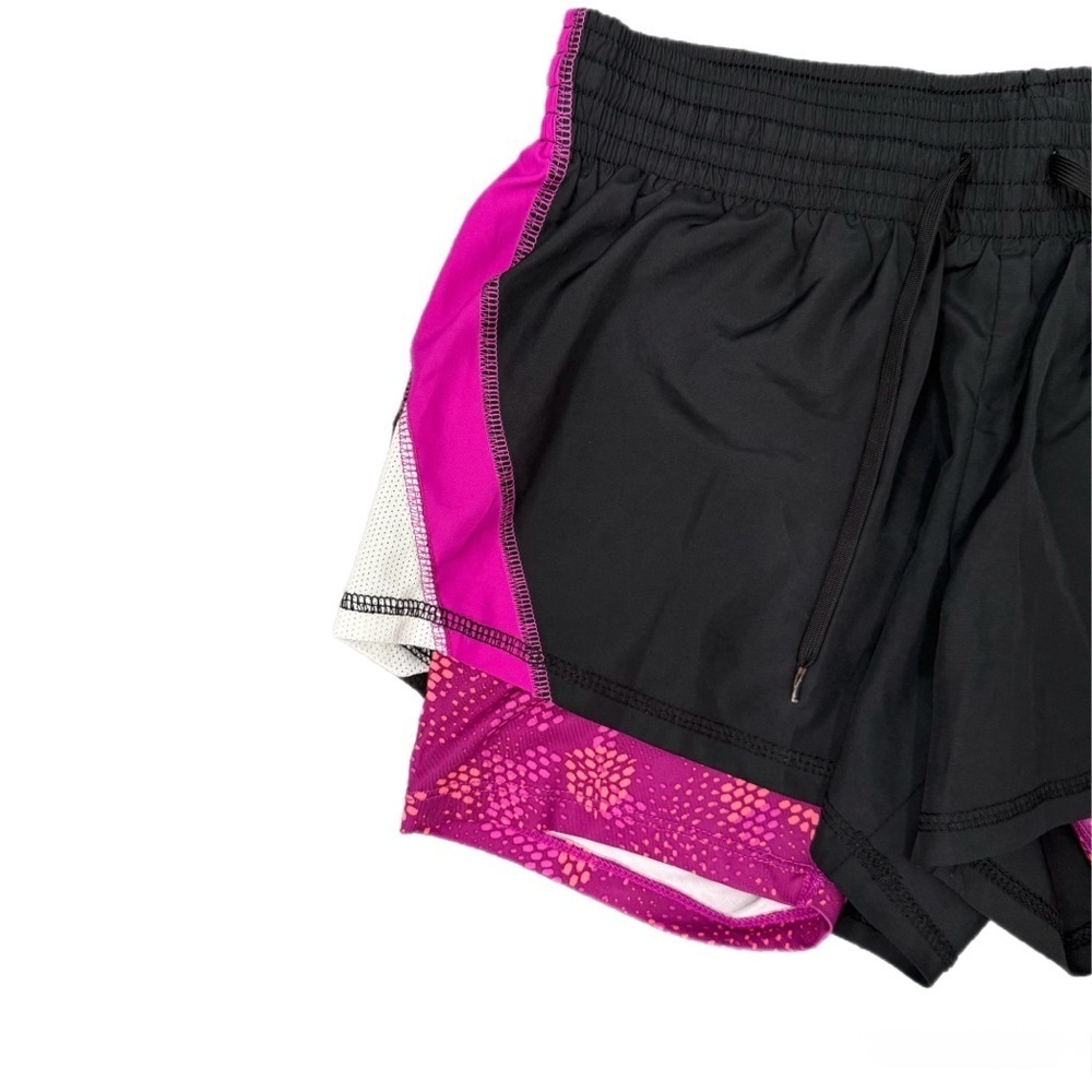 Champion Women's Black and Pink Athletic Shorts - Picture 3 of 5